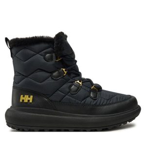 Śniegowce Helly Hansen. Czarne buty zimowe Helly Hansen, bez obcasa, bez zapięcia. Za 629,99 zł.