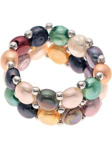 Pearline Pierścionek perłowy w różnych kolorach rozmiar: onesize. Białe pierścionki Pearline, z perłą. Za 156,61 zł.