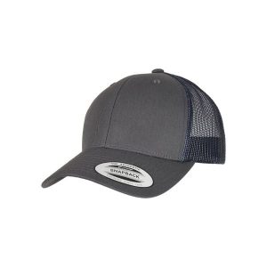 Czapka Flexfit retro bicolore. Brązowe czapki FLEXFIT, bez wzorów, z tkaniny, klasyczne. Za 54,45 zł.