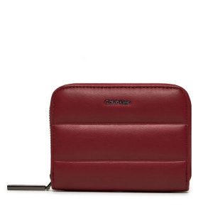 Portfel Calvin Klein. Czerwone portfele Calvin Klein, bez wzorów. Za 299,99 zł.