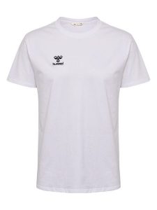 Hummel Koszulka "Go 2.0" w kolorze białym rozmiar: L. Białe bluzki Hummel, l, bez wzorów, z bawełny, bez kołnierzyka, bez ramiączek. Za 52,67 zł.
