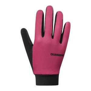 Damskie rękawiczki rowerowe EXPLORER FF, różowe. Czerwone rękawiczki Shimano, na jesień, bez wzorów. Za 259,90 zł.