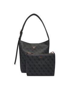 Guess Torebka Meridian II HWSG69 74040 Szary. Szare torebki klasyczne Guess, z aplikacjami, ze skóry, bez dodatków. Za 679,99 zł.