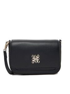 Nine West Torebka CEO-LAYLA-S241045 Czarny. Czarne listonoszki Nine West, bez wzorów, z materiału, bez dodatków. Za 179,99 zł.