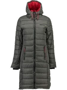 Geographical Norway Parka "Aroma" w kolorze szarym rozmiar: S. Szare płaszcze Geographical Norway, s, bez wzorów, bez kaptura. Za 167,28 zł.