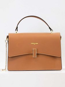 Christian Laurier Skórzana torebka "Emma" w kolorze karmelowym - 28 x 19 x 9,5 cm rozmiar: onesize. Brązowe torebki klasyczne Christian Laurier, bez wzorów, z materiału, przez ramię, bez dodatków. Za 426,45 zł.