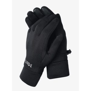 Rękawice Marmot Power Stretch Connect Glove. Czarne rękawiczki Marmot, bez wzorów. W wyprzedaży za 143,25 zł.