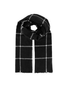 Jenny Fairy Szalik 4W4-010-AW24 Czarny. Czarne rękawiczki Jenny Fairy, bez wzorów, z poliesteru. Za 59,99 zł.