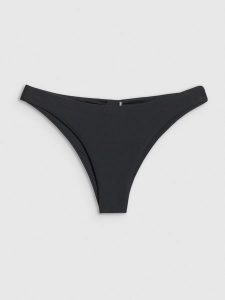 4F Dół od bikini damski - czarny XL. Czarne bikini 4f, bez wzorów, z dzianiny. Za 49,99 zł.