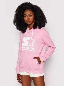 Starter Bluza SDG-001-BD Różowy Regular Fit. Czerwone bluzy Starter, s, bez wzorów, z bawełny, bez kaptura. Za 189,99 zł.