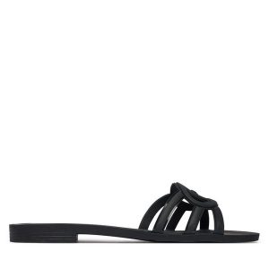 Klapki Guess. Czarne klapki Guess, z aplikacjami, bez obcasa. Za 329,99 zł.