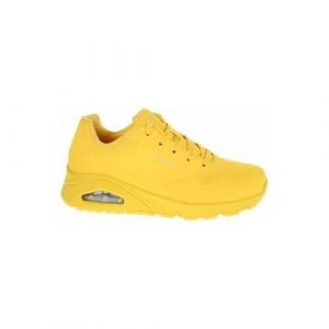 Buty do chodzenia damskie Skechers Uno Stand ON Air. Żółte buty sportowe Skechers, bez wzorów, z materiału, bez zapięcia, trekkingowe. Za 368,00 zł.