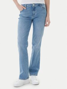 Guess Jeansy W6RA15 D6882 Niebieski Regular Fit. Niebieskie jeansy Guess, z aplikacjami, z bawełny. Za 439,99 zł.