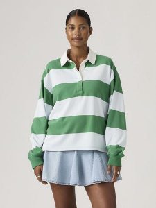 Levi's Bluza "Reenie" w kolorze zielono-błękitnym rozmiar: S. Niebieskie bluzy Levi's®, s, bez wzorów, z bawełny, bez kaptura. Za 132,98 zł.