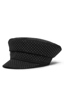 KARL LAGERFELD Kaszkiet B3W33007 Czarny. Czarne rękawiczki KARL LAGERFELD, bez wzorów, z wełny. Za 529,99 zł.