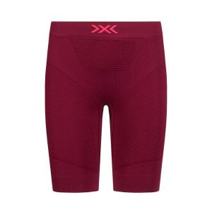 Spodenki damskie X-BIONIC INVENT 4.0 RUN SPEED Red. Czerwone szorty XBIONIC, bez wzorów. W wyprzedaży za 184,00 zł.