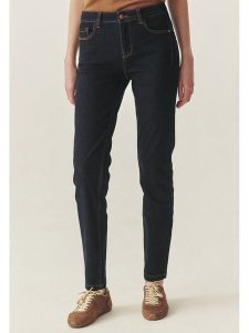 TATUUM Dżinsy - Slim fit - w kolorze granatowym rozmiar: 38. Niebieskie jeansy Tatuum, z aplikacjami, ze skóry. Za 200,60 zł.