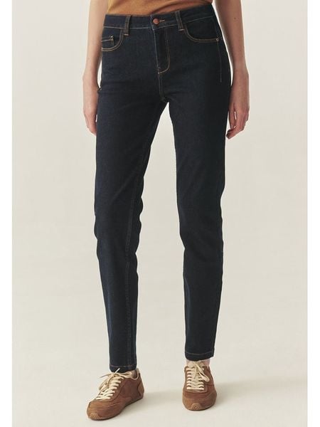 TATUUM Dżinsy - Slim fit - w kolorze granatowym rozmiar: 38. Niebieskie jeansy Tatuum, z aplikacjami, ze skóry. Za 200,60 zł.