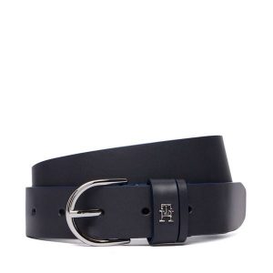 Pasek Tommy Hilfiger. Niebieskie paski TOMMY HILFIGER, bez wzorów. Za 229,99 zł.