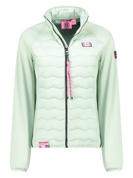 ANAPURNA Kurtka pikowana "Tropperana" w kolorze jasnozielonym rozmiar: M. Zielone kurtki ANAPURNA, m, bez wzorów, bez kaptura. Za 161,34 zł.