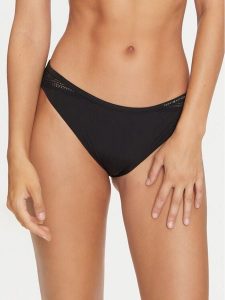 Tommy Hilfiger Figi klasyczne UW0UW05519 Czarny. Czarne figi TOMMY HILFIGER, bez wzorów, z syntetyku. Za 69,99 zł.
