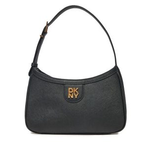 Torebka DKNY. Czarne torebki klasyczne DKNY, bez wzorów, bez dodatków. Za 399,99 zł.