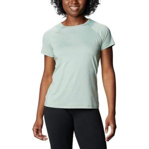 Koszulka trekkingowa damska Columbia Peak To Point™ II. Zielone koszulki sportowe Columbia, bez wzorów, z elastanu, bez ramiączek. W wyprzedaży za 96,00 zł.