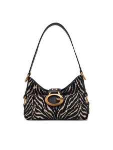 Guess Torebka Cameden Mini HWZB9 308720 Czarny. Czarne torebki klasyczne Guess, z aplikacjami, bez dodatków. Za 584,99 zł.
