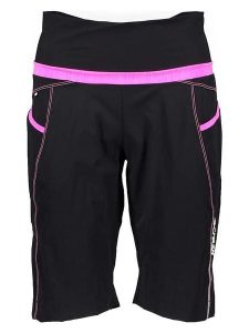 Crazy Szorty funkcyjne w kolorze czarno-różowym rozmiar: M. Czarne spodenki sportowe Crazy, m, bez wzorów, z materiału, z podwyższonym stanem, outdoorowe. Za 114,17 zł.