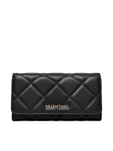 Valentino Portfel Ocarina VPS3KK113R Czarny. Czarne portfele Valentino, bez wzorów, ze skóry. Za 189,99 zł.