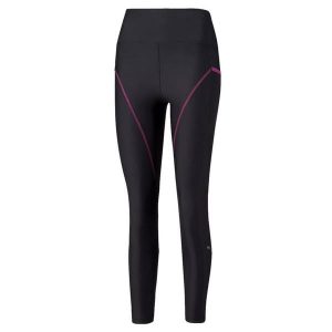 Damskie legginsy Puma Run Marathon Tight czarne. Czarne legginsy Puma, bez wzorów, z elastanu, z podwyższonym stanem, długie. Za 384,99 zł.