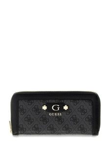 Guess Portfel Lindsey Slg SWSG97 49146 Szary ciemny. Szare portfele Guess, z aplikacjami, ze skóry. Za 264,99 zł.