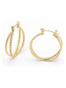 MOODE Kolczyki-kreole "Fatima" rozmiar: onesize. Żółte kolczyki MOODE, ze stali. Za 43,99 zł.