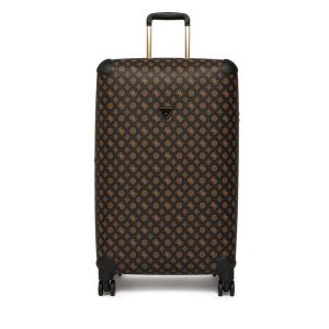 Walizka duża Guess. Brązowe walizki Guess, z aplikacjami, duże. Za 724,99 zł.