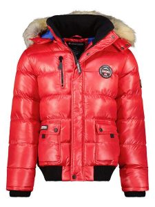 ANAPURNA Kurtka zimowa "Bugsana" w kolorze czerwonym rozmiar: L. Czerwone kurtki ANAPURNA, na zimę, l, bez wzorów, z puchu, bez kaptura. Za 502,76 zł.