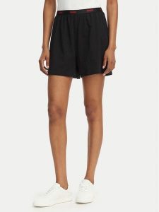 HUGO Szorty piżamowe 50555600 Czarny Regular Fit. Czarne piżamy Hugo, bez wzorów, z bawełny. Za 159,99 zł.