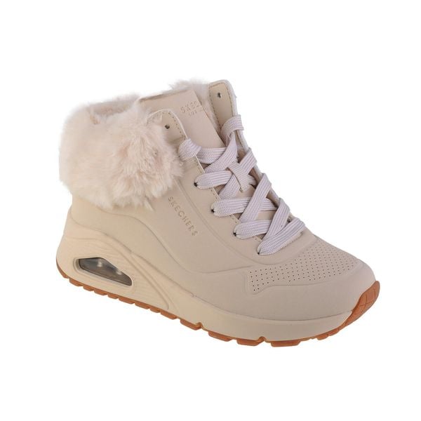 Buty SKECHERS UNO-FALL AIR Biały. Brązowe buty trekkingowe Skechers, z materiału, bez zapięcia. Za 249,99 zł.