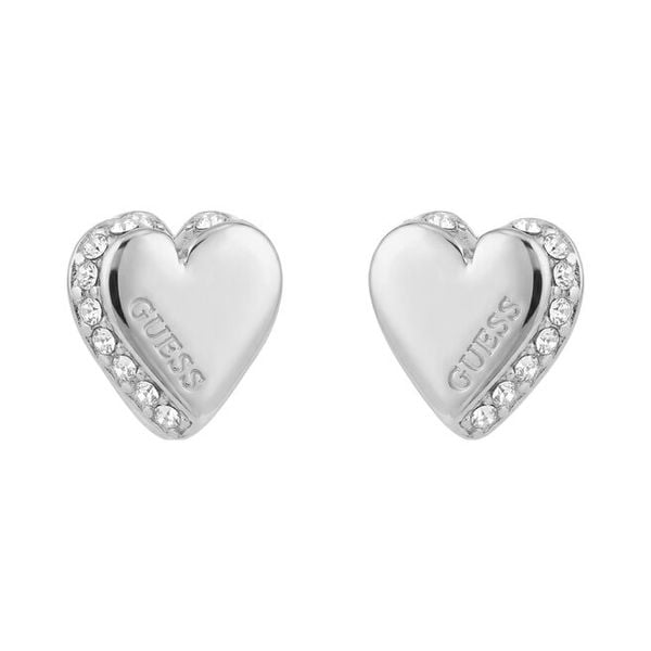 Kolczyki Guess. Szare kolczyki Guess, srebrne. Za 198,99 zł.