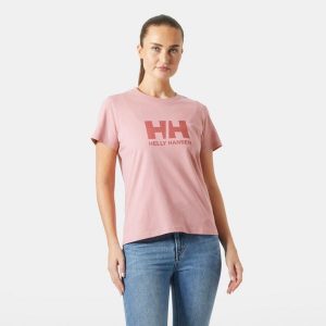 Koszulka damska Helly Hansen Logo 3.0. Czerwone koszulki sportowe Helly Hansen, bez wzorów, bez ramiączek. Za 189,50 zł.