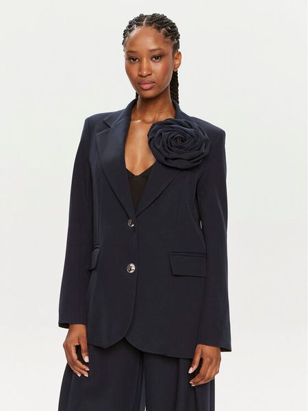 Maryley Marynarka 24EB202/43BL Granatowy Regular Fit. Niebieskie marynarki i żakiety Maryley, s, bez wzorów, z syntetyku. Za 399,99 zł.