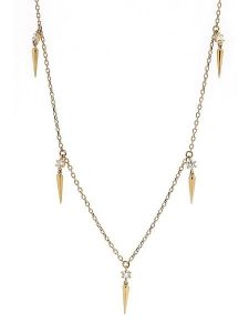 ATELIER DU DIAMANT Złoty naszyjnik "Dilemme" z diamentami rozmiar: onesize. Żółte naszyjniki ATELIER DU DIAMANT, z diamentem, złote. Za 1 905,99 zł.