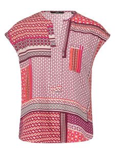 Zero Bluzka w kolorze pomarańczowo-różowym rozmiar: 34. Pomarańczowe bluzki Zero, bez wzorów, z wiskozy, bez kołnierzyka, bez ramiączek. Za 39,58 zł.