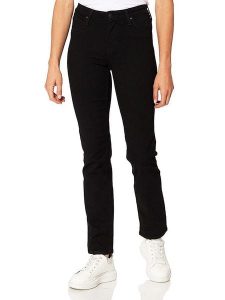 Lee Dżinsy "Marion" - Regular fit - w kolorze czarnym rozmiar: W29/L33. Czarne jeansy Lee, z aplikacjami, z podwyższonym stanem. Za 173,99 zł.