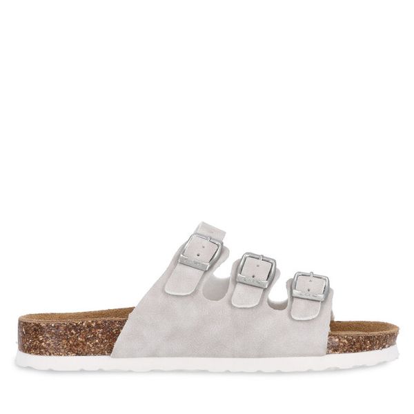 Klapki CRUZ. Szare klapki CRUZ, bez wzorów, bez obcasa. Za 209,99 zł.