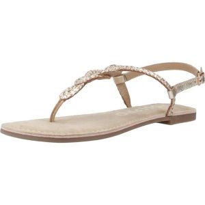 Sandały GIOSEPPO ZUPANJA Złoty. Żółte sandały Gioseppo, bez wzorów, ze skóry, bez obcasa, bez zapięcia. Za 189,99 zł.