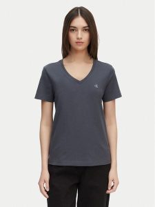 Calvin Klein Jeans T-Shirt Archive LV047B205G Szary ciemny Regular Fit. Szare t-shirty Calvin Klein Jeans, l, bez wzorów, z bawełny, bez kołnierzyka, bez ramiączek. Za 149,99 zł.