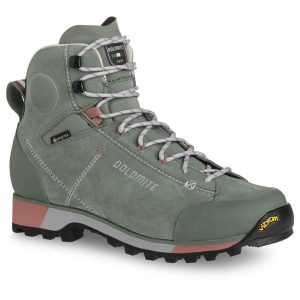 Buty trekkingowe damskie Dolomite Cinquantaquattro Hike Evo GTX. Zielone buty trekkingowe Dolomite, bez zapięcia. Za 745,65 zł.