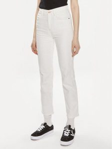 Wrangler Jeansy 112351027 Biały Straight Fit. Białe jeansy Wrangler, bez wzorów, z jeansu. Za 279,00 zł.