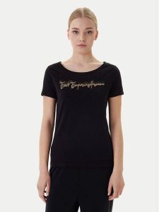 EA7 Emporio Armani T-Shirt 7W000978 AF10373 UC001 Czarny Slim Fit. Czarne t-shirty EA7 Emporio Armani, xxl, bez wzorów, z bawełny, bez kołnierzyka, bez ramiączek. Za 299,99 zł.