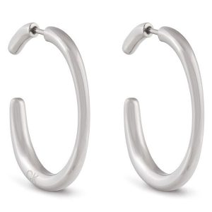 Kolczyki Calvin Klein. Szare kolczyki Calvin Klein, srebrne. Za 339,99 zł.